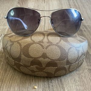 Coach aviator style sunglasses